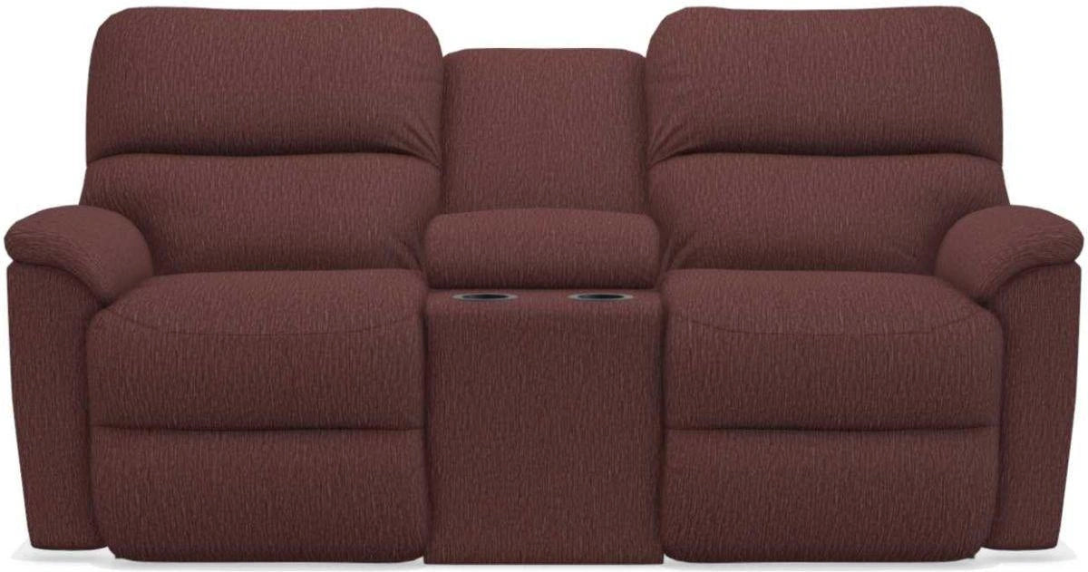 La-Z-Boy Brooks Burgundy Power Reclining Loveseat With Console