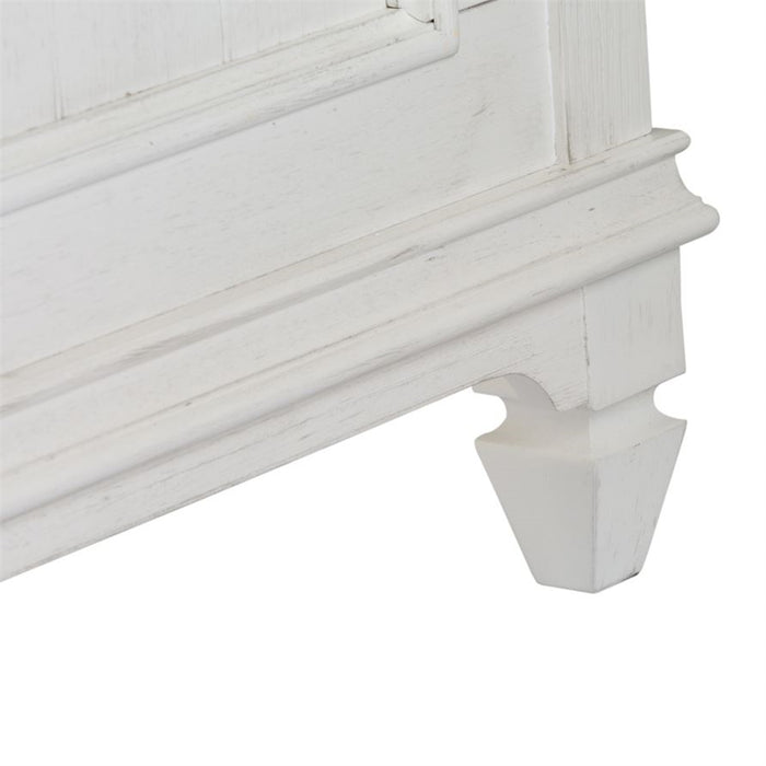 Liberty Furniture Allyson Park Cal King Panel Bed in Wirebrushed White