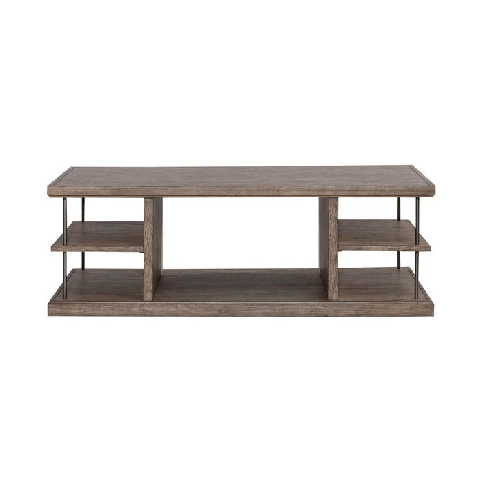 Liberty Furniture City Scape Cocktail Table in White Oak Veneers