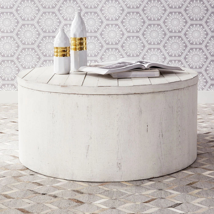 Modern Farmhouse Drum Cocktail Table image