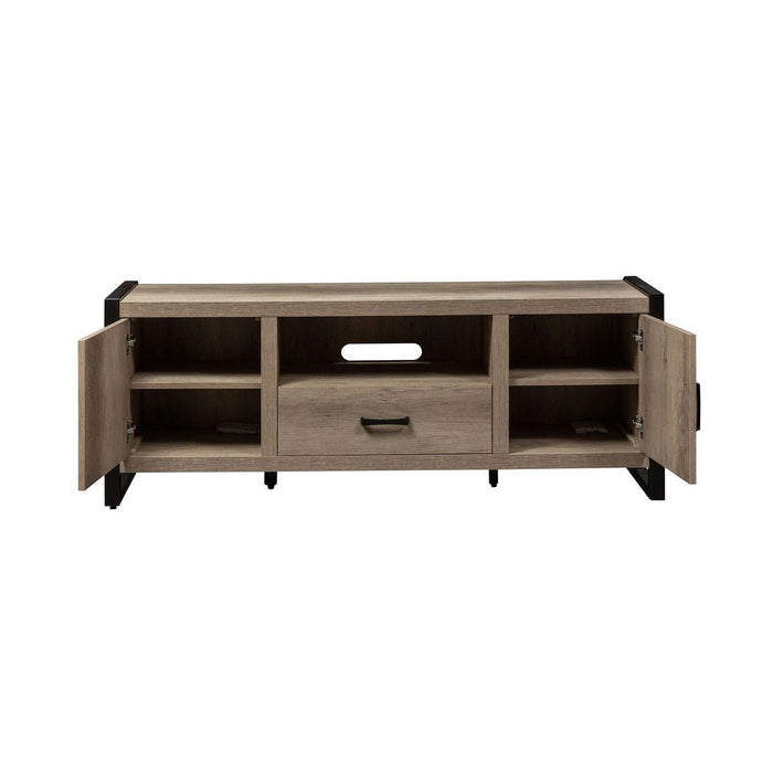 Liberty Furniture Sun Valley 64 Inch TV Console w/ Faux Metal in Sandstone
