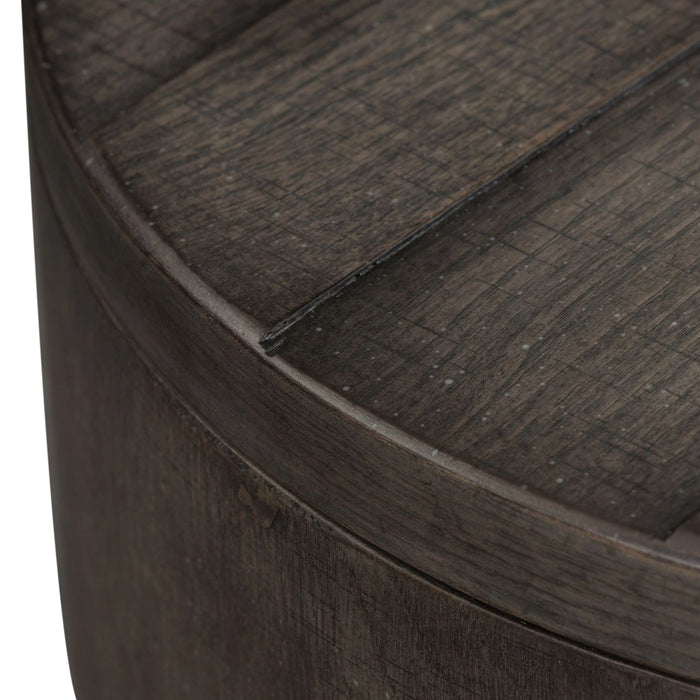 Modern Farmhouse Drum End Table image