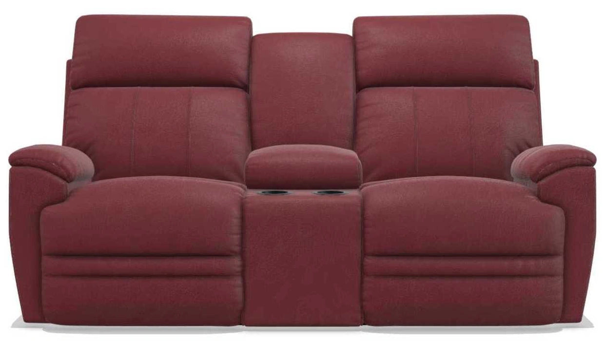La-Z-Boy Talladega Vermillion Power Reclining Loveseat with Console