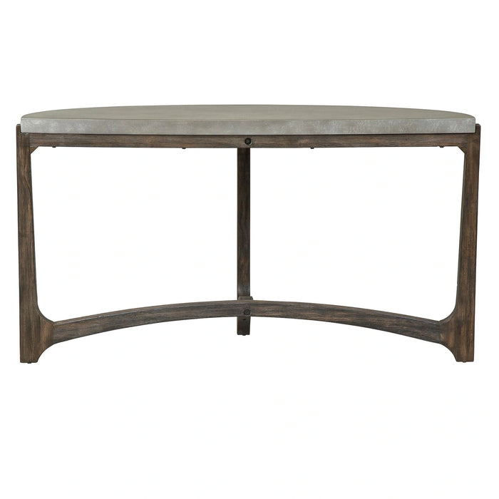 Cascade Sofa Table in Wire Brush Rustic Brown image