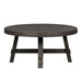 Modern Farmhouse Splay Leg Round Cocktail Table in Dusty Charcoal image