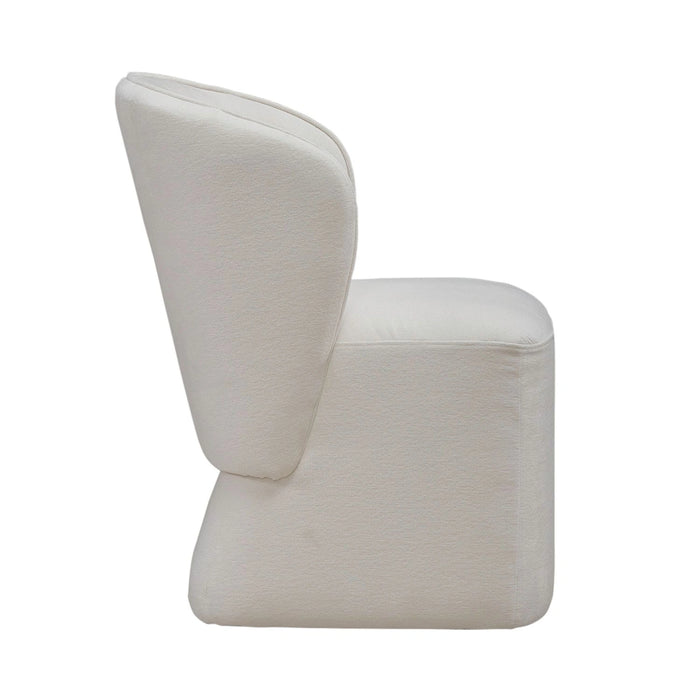 Accent Dining Accent Dining Chair w/ Casters - Ivory image