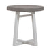 Liberty Furniture Palmetto Heights Round End Table in Shell White & Driftwood image