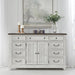 River Place 9 Drawer Dresser in Riverstone White and Tobacco image