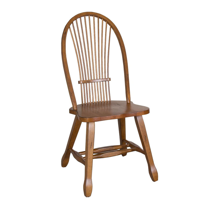 Treasures Sheaf Back Side Chair - Oak image