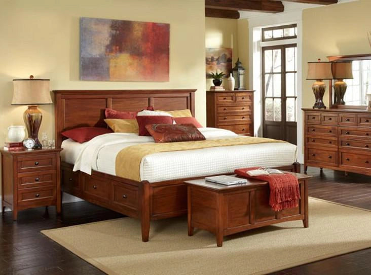 A-America Westlake Nightstand in Brown Cherry