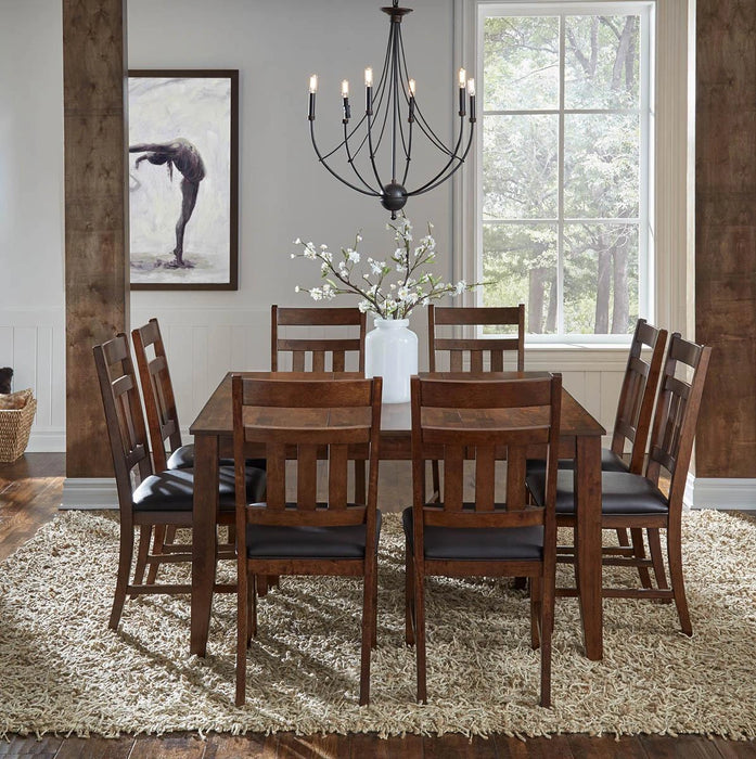 A-America Furniture Mason Rectangular Butterfly Table in Macciato