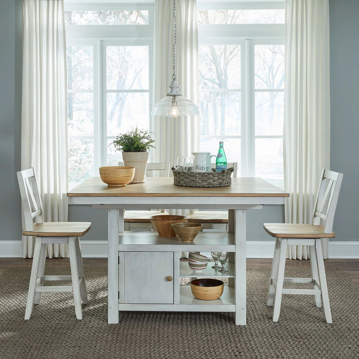 Lindsey Farm 5 Piece Gathering Table Set image
