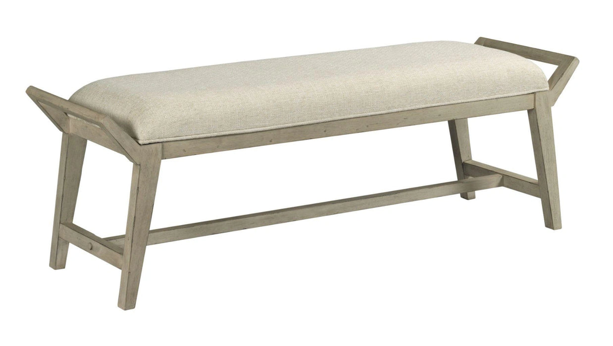 American Drew West Fork Bench in Aged Taupe