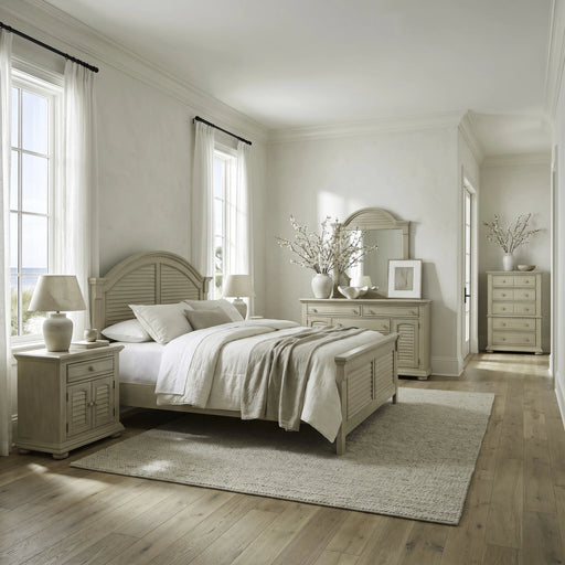 Summer House King Panel Bed, Dresser & Mirror, Chest, Night Stand image