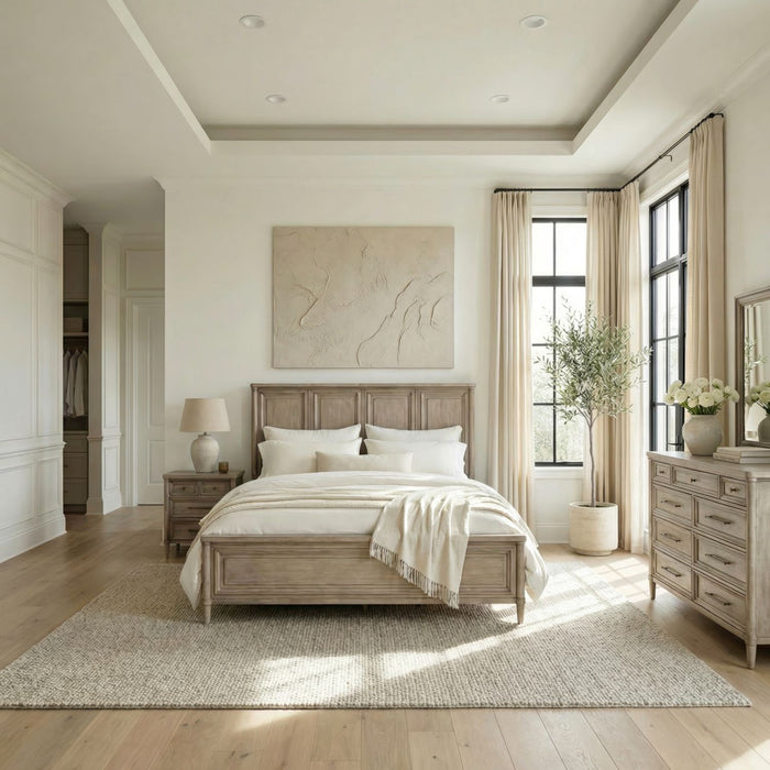Rochelle Park Panel Bed, Dresser & Mirror, Night Stand image
