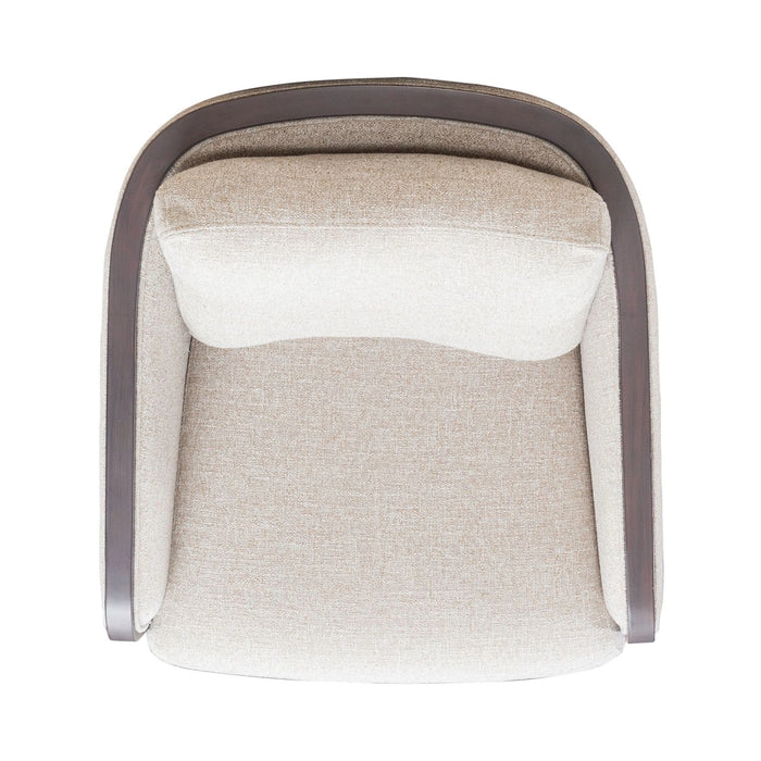 Nora Uph Swivel Accent Chair - Dark Brown image