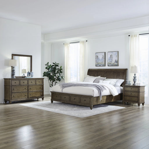 Twin Lakes King Storage Bed, Dresser & Mirror, Night Stand image