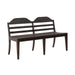 Paradise Valley Ladder Back Bench in Saddle Brown image