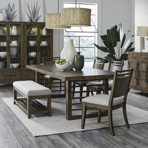 Shaker Lakes Opt 6 Piece Double Pedestal Table Set image