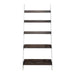 Farmhouse Leaning Bookcase in White/Oak image