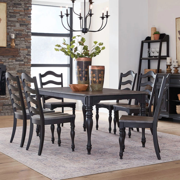 Magnolia Manor 7 Piece Leg Table Set image