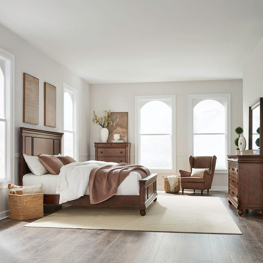 Rustic Traditions Queen Panel Bed, Dresser & Mirror, Chest image