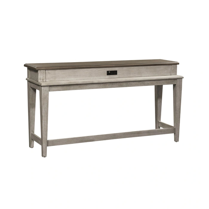 Heartland Console Bar Table in Antique White image