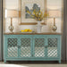 Kensington 4 Door Accent Cabinet in Turquoise image