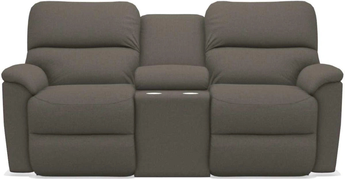 La-Z-Boy Brooks Granite Reclining Loveseat With Console
