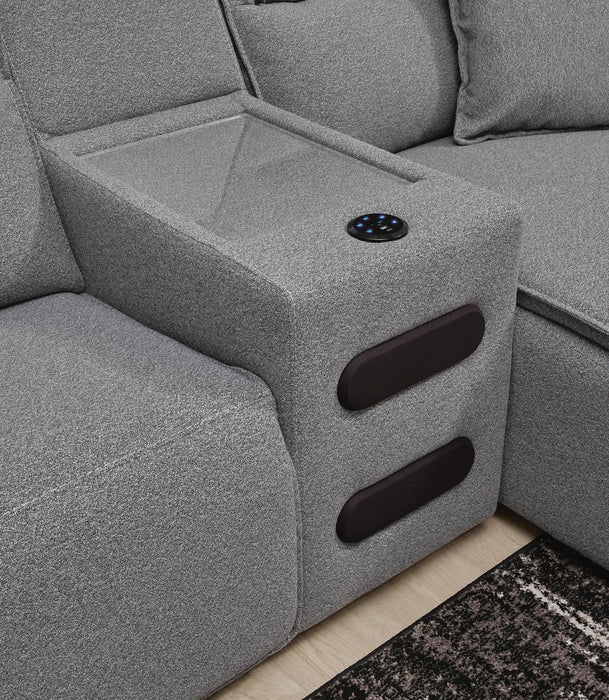 Modmax II Power Reclining Sectional with Chaise and Audio System