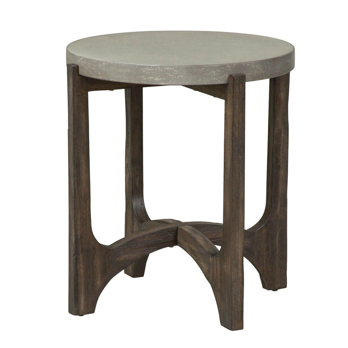 Cascade End Table in Wire Brush Rustic Brown image