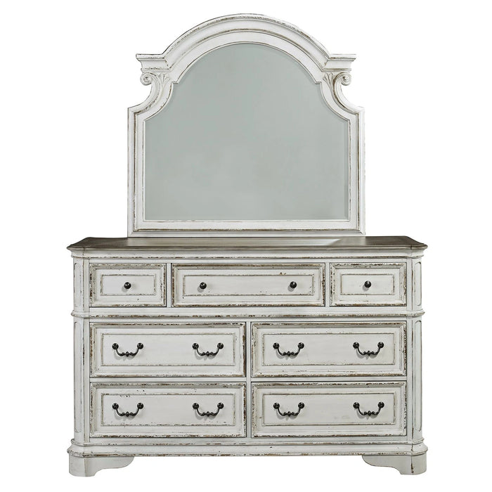 Magnolia Manor Panel Bed, Dresser & Mirror, Night Stand image
