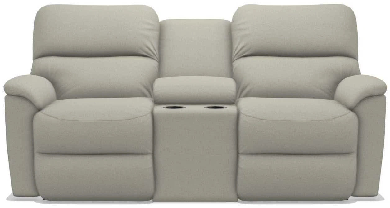 La-Z-Boy Brooks Driftwood Power Reclining Loveseat with Headrest and Console