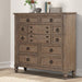 Liberty Furniture Americana Farmhouse 12 Drawer Chesser in Dusty Taupe and Black image