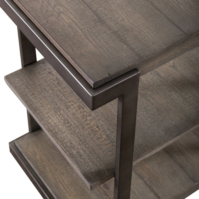 Modern View Tiered End Table in Gray image