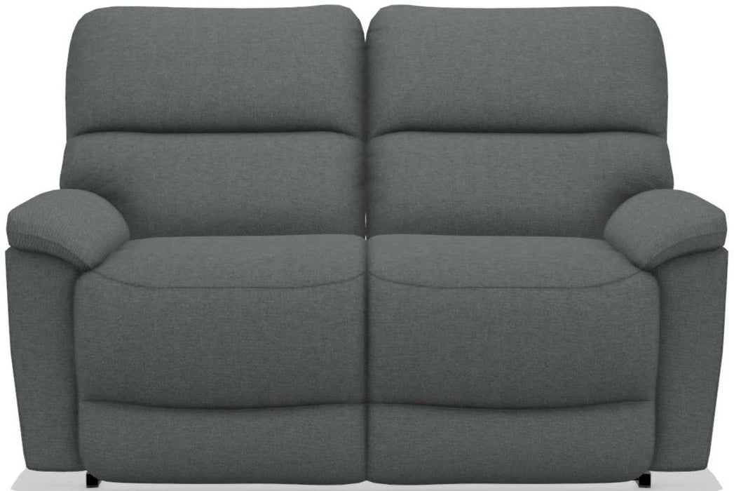 La-Z-Boy Brooks Gray Power Reclining Loveseat With Headrest