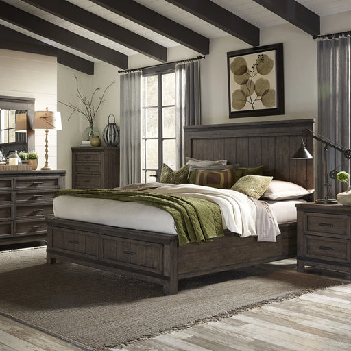 Thornwood Hills King Storage Bed, Dresser & Mirror, Chest, Night Stand image