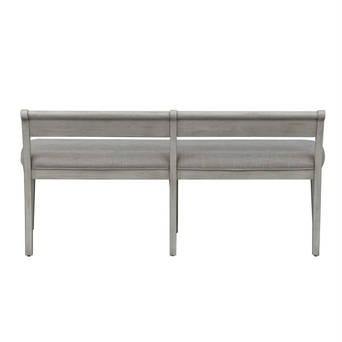Liberty Furniture Farmhouse Reimagined Upholstered Bench (RTA) in Antique White