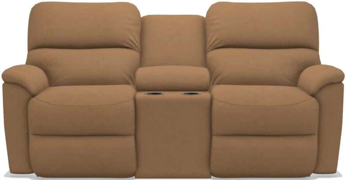 La-Z-Boy Brooks Fawn Power Reclining Loveseat With Console