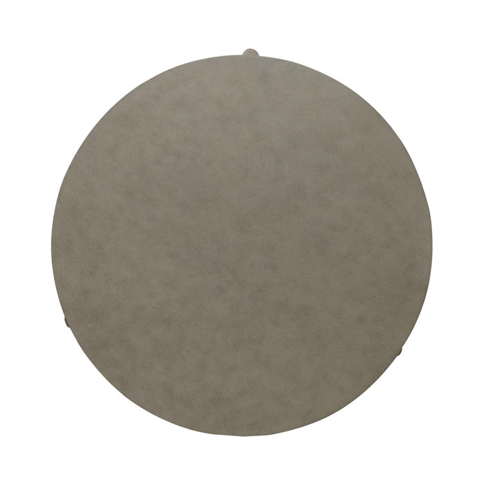 Affinity Round Cocktail Table in Dusty Taupe with Concrete Top