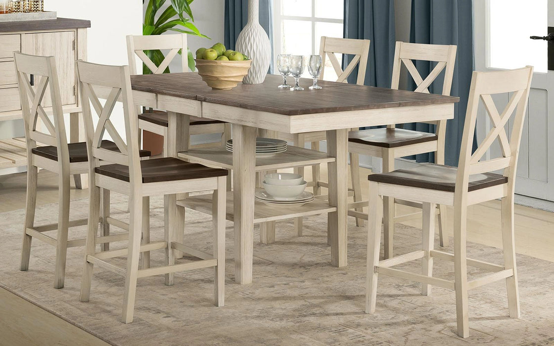 A-America Furniture Huron X-Back Barstool in Coffee (Set of 2)
