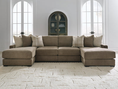 Camellia-Court Double Chaise Sectional