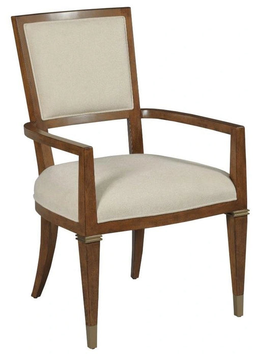 American Drew Vantage Bartlett Arm Chair in Medium Stain (Set of 2)