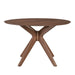 Space Saver Round Pedestal Table in Satin Walnut image