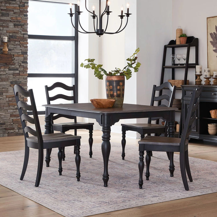 Magnolia Manor 5 Piece Leg Table Set image