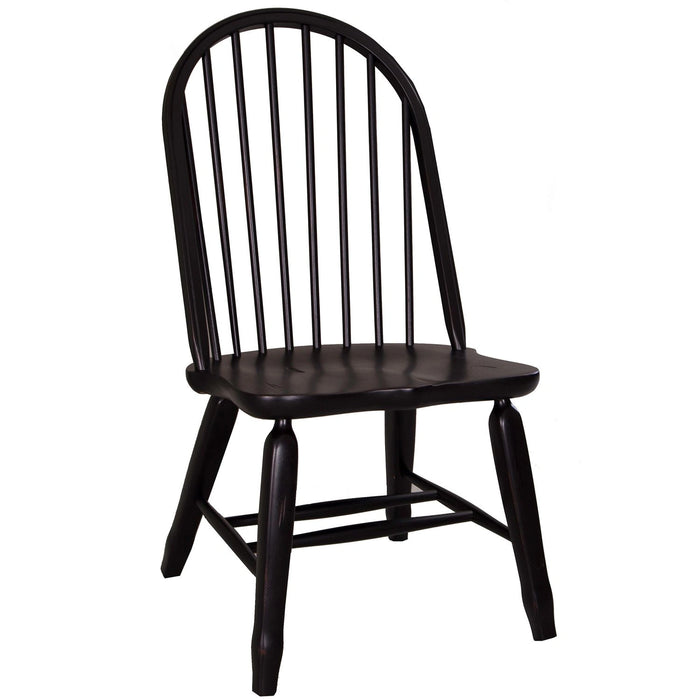 Treasures Bow Back Side Chair - Black image
