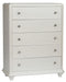 Liberty Furniture Stardust 5 Drawer Chest in Iridescent White image