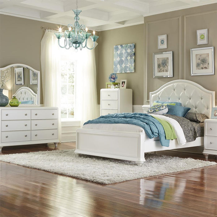 Liberty Furniture Stardust 6 Drawer Dresser in Iridescent White