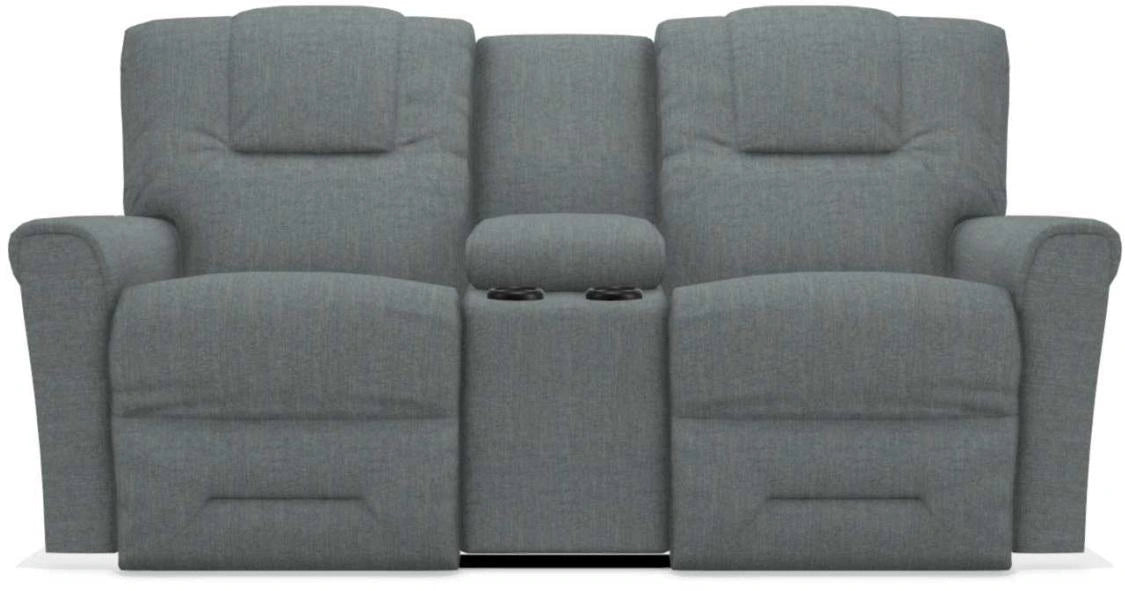 La-Z-Boy Easton PowerRecline La-Z-Time Stonewash Reclining Console Loveseat