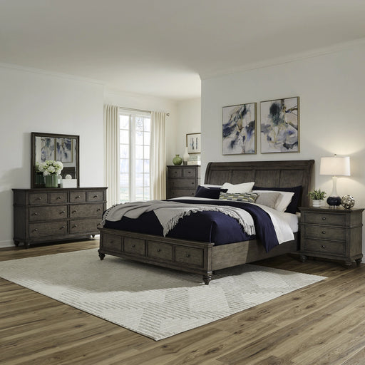 Twin Lakes King Storage Bed, Dresser & Mirror, Chest, Night Stand image
